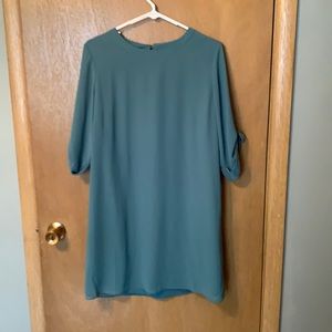 Teal polyester dress